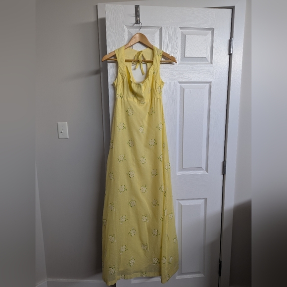 Vintage Yellow Maxi Dress - Picture 1 of 5